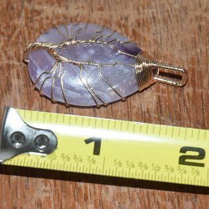 Oval rose quartz pendant | Jewelry